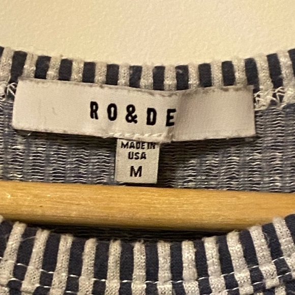 Ro & De-Navy & White Striped T-Shirt - Picture 2 of 3